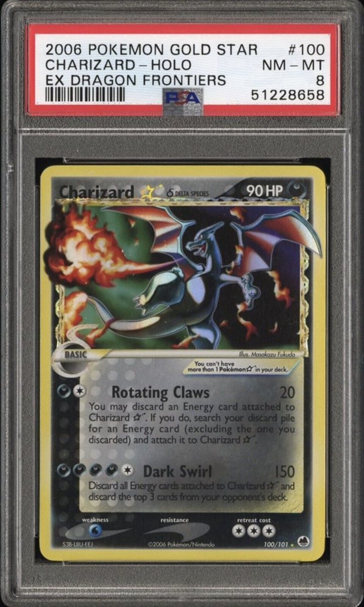 2006 Gold star Charizard Pokémon card